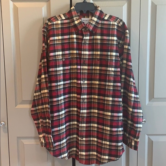 Carhartt Other - Carhartt Trumbull Long Sleeve Plaid Shirt/ Large